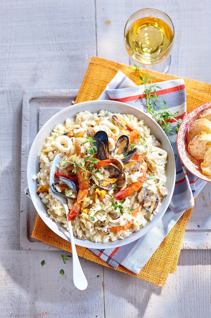 Risotto mit Meeresfrüchten