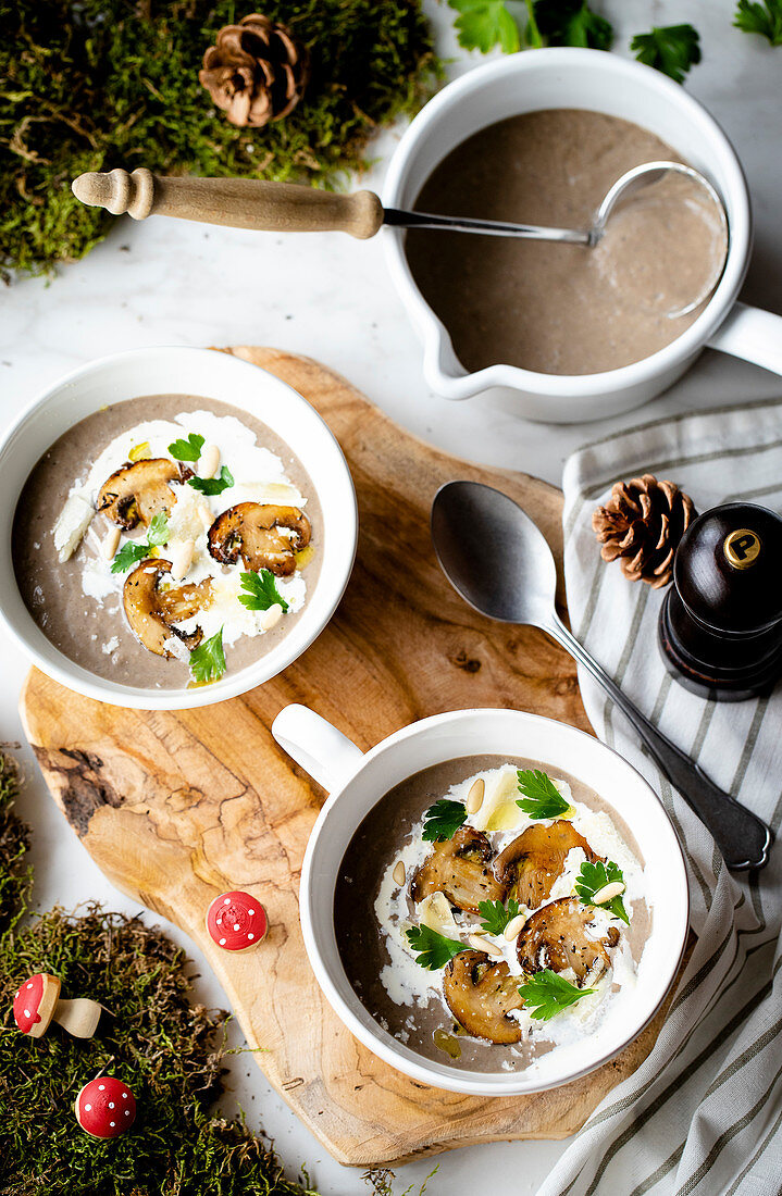 Cream of mushroom soup for Christmas