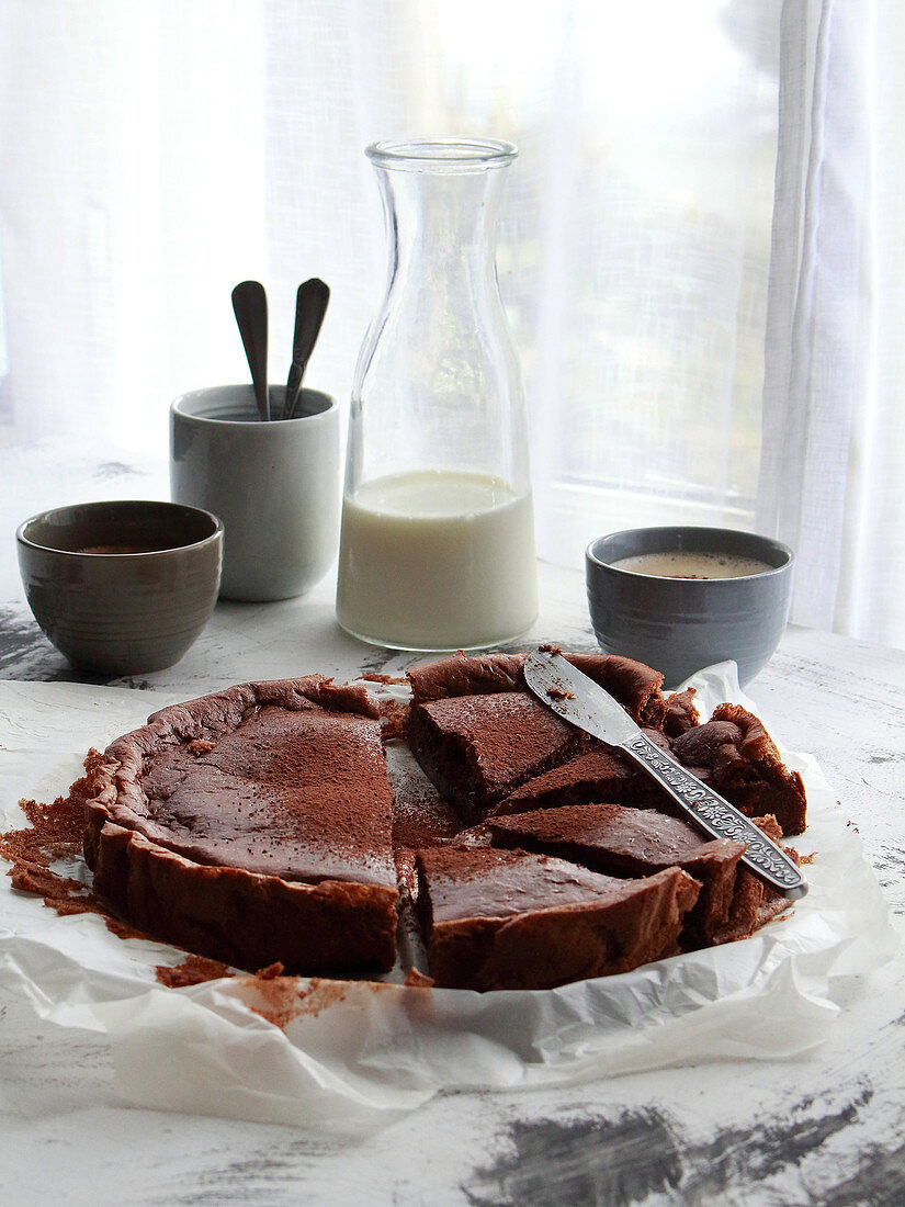 Schokoladenkuchen mit Schokomousse