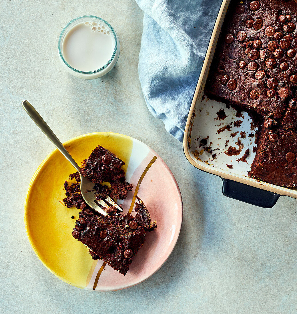 Brownies aus schwarzen Bohnen