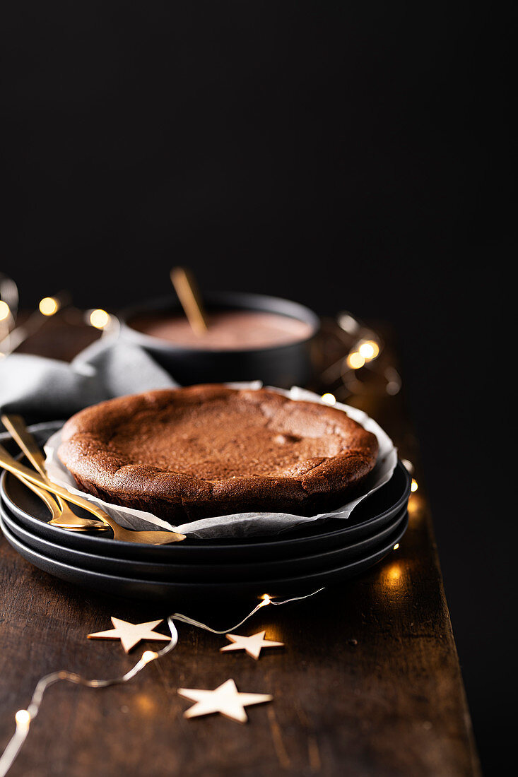 Chocolate cake for Christmas