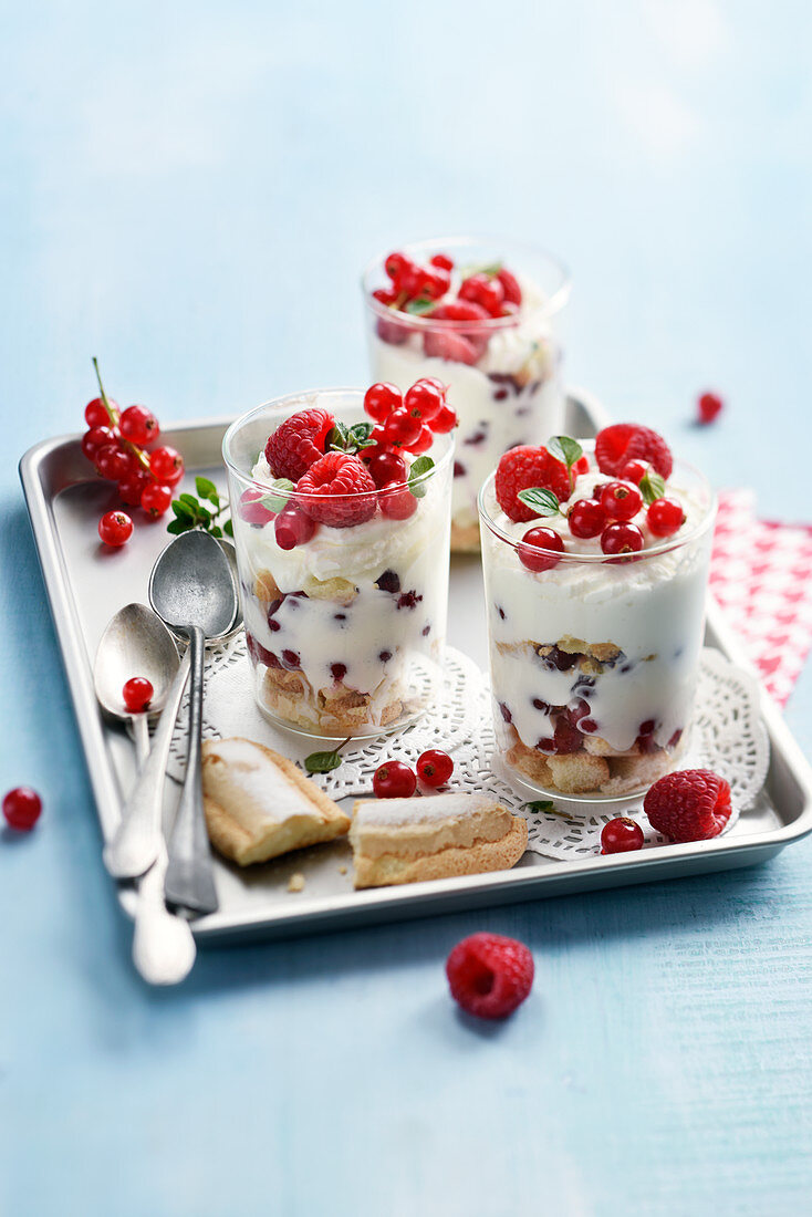Trifle with summer berries