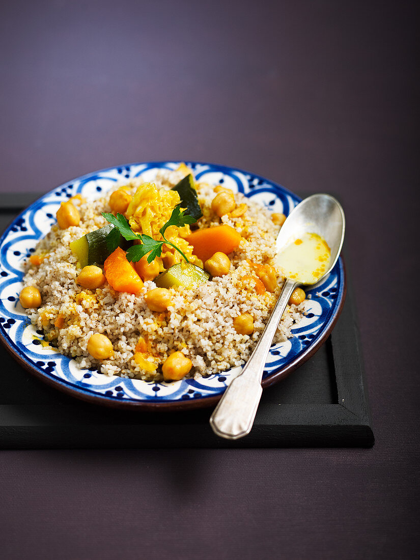 Gersten-Couscous mit Gemüse