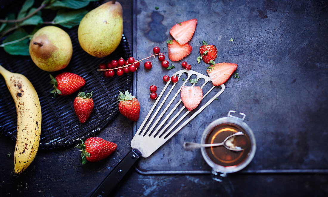 Fruits to prepare à la plancha