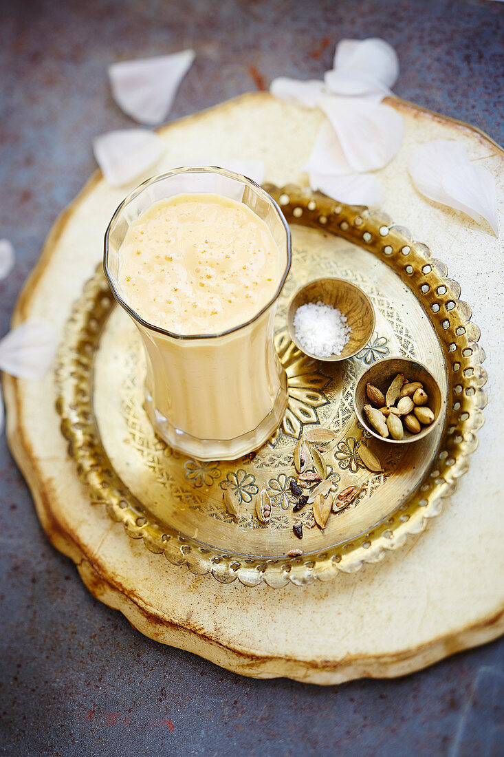 Lassi with mango, Indian specialty