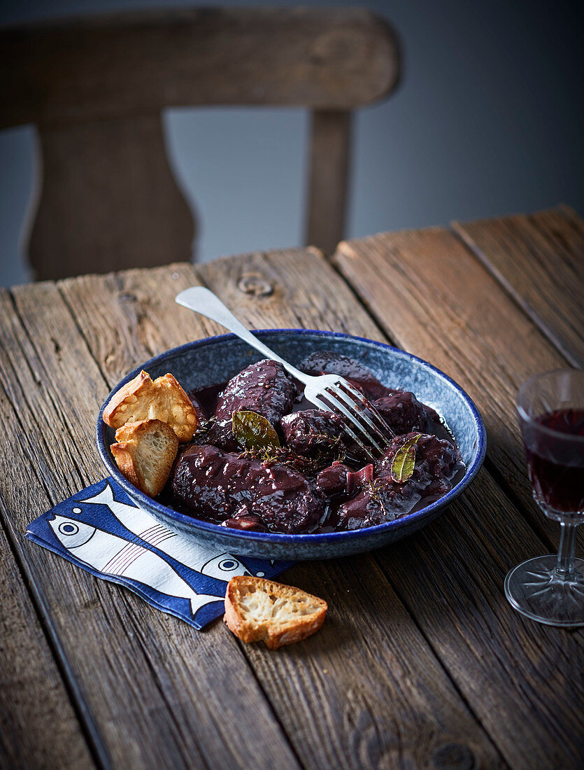 Red cabbage roulade