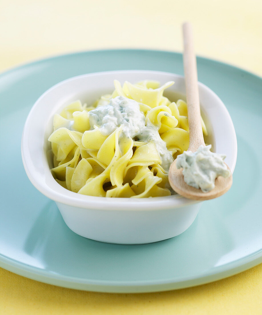 Pasta with Roquefort cheese