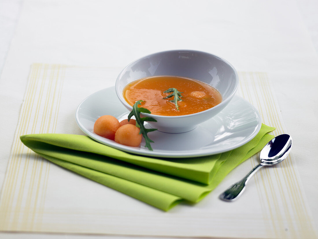 Geeiste Melonensuppe