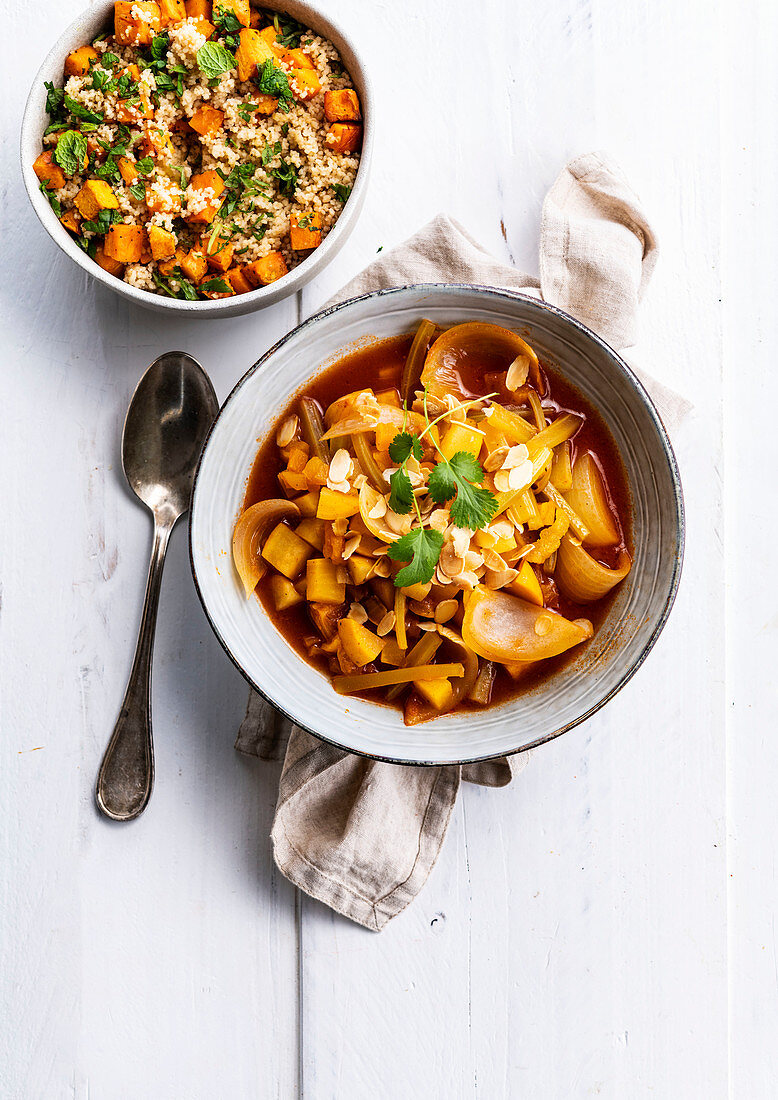 Gemüse-Tajine mit Couscous