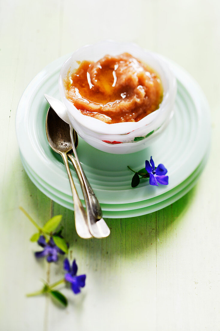 Apple,honey and cinnamon compote