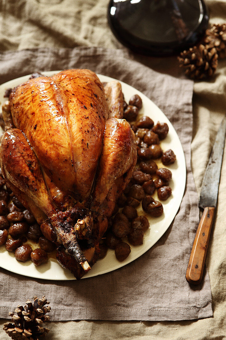 Turkey with chestnuts