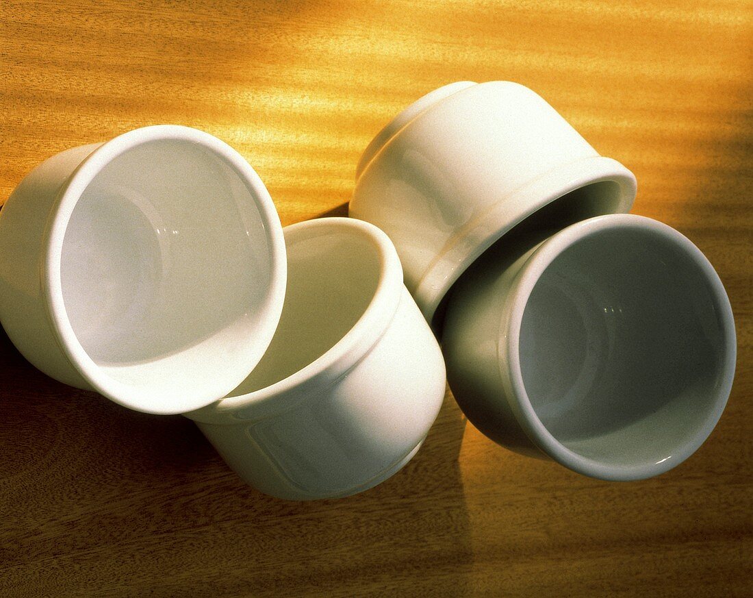 A Set of Four White Bowls
