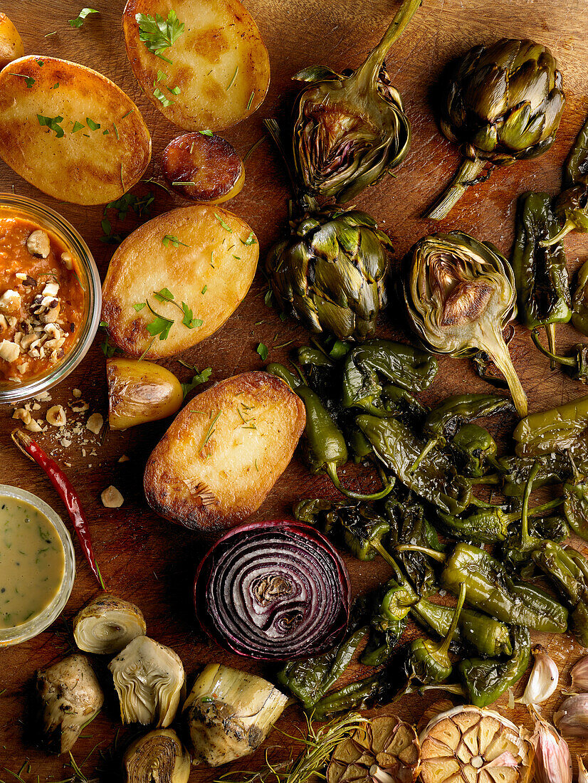 Oven baked vegetables