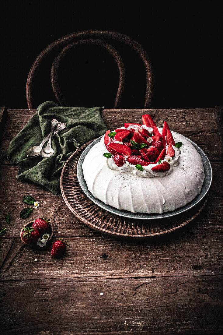 Strawberry Pavlova