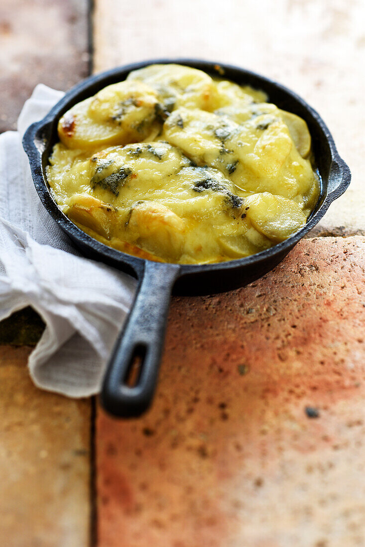 Potato gratin with Fourme de Montbrison