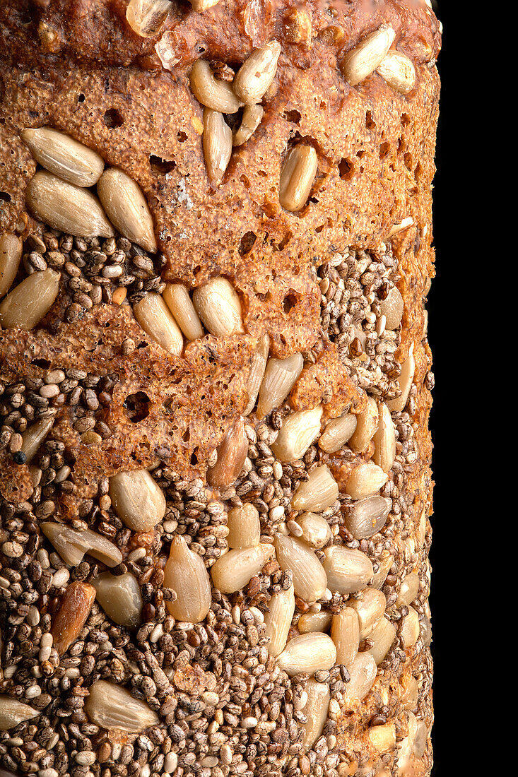 Danish multi-grain bread (Close Up)