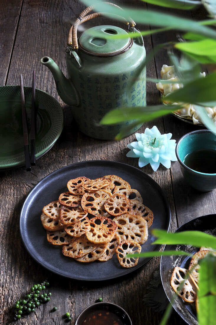 Lotus flower chips