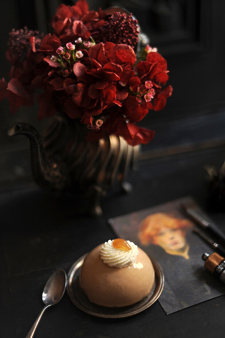 Autumnal chestnut cream tartlet
