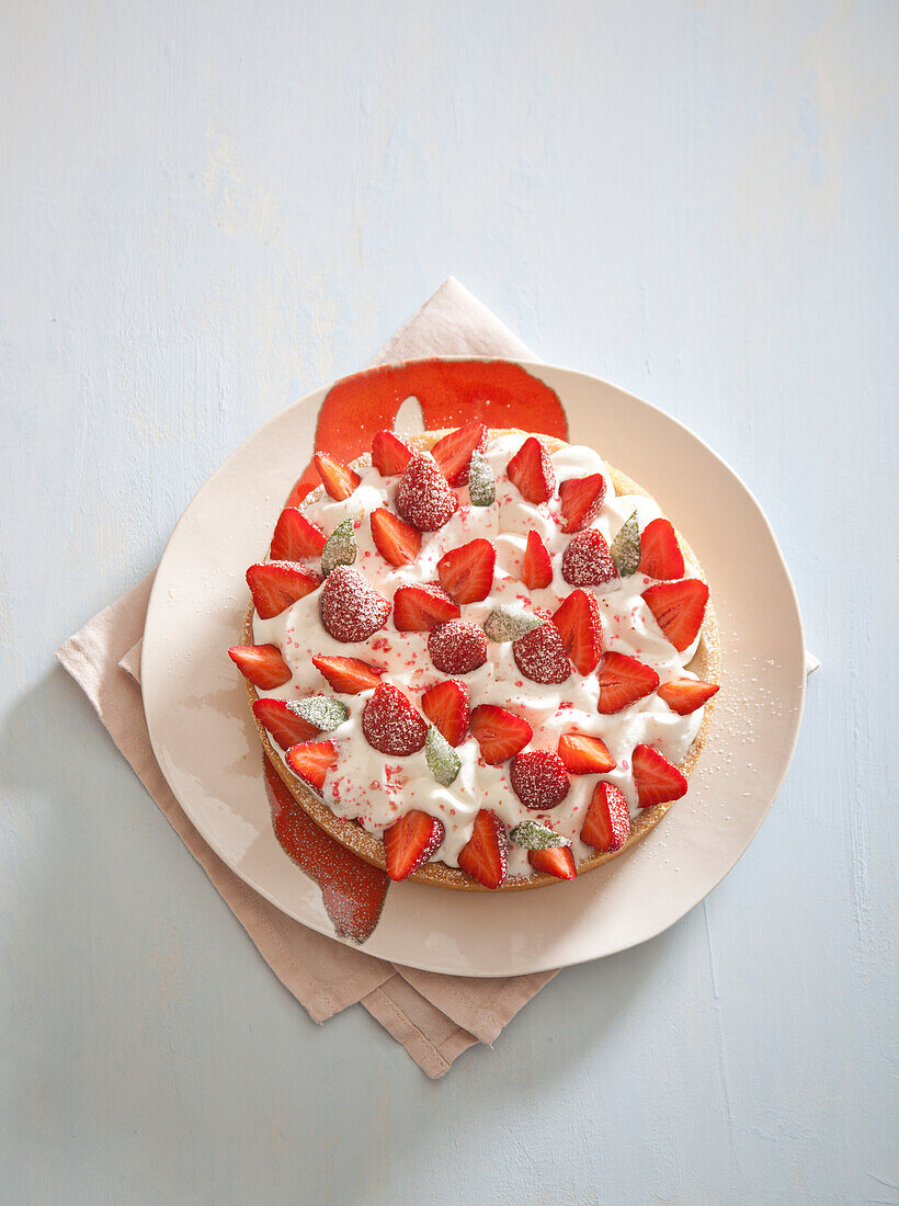 Strawberry and Ricotta Pie