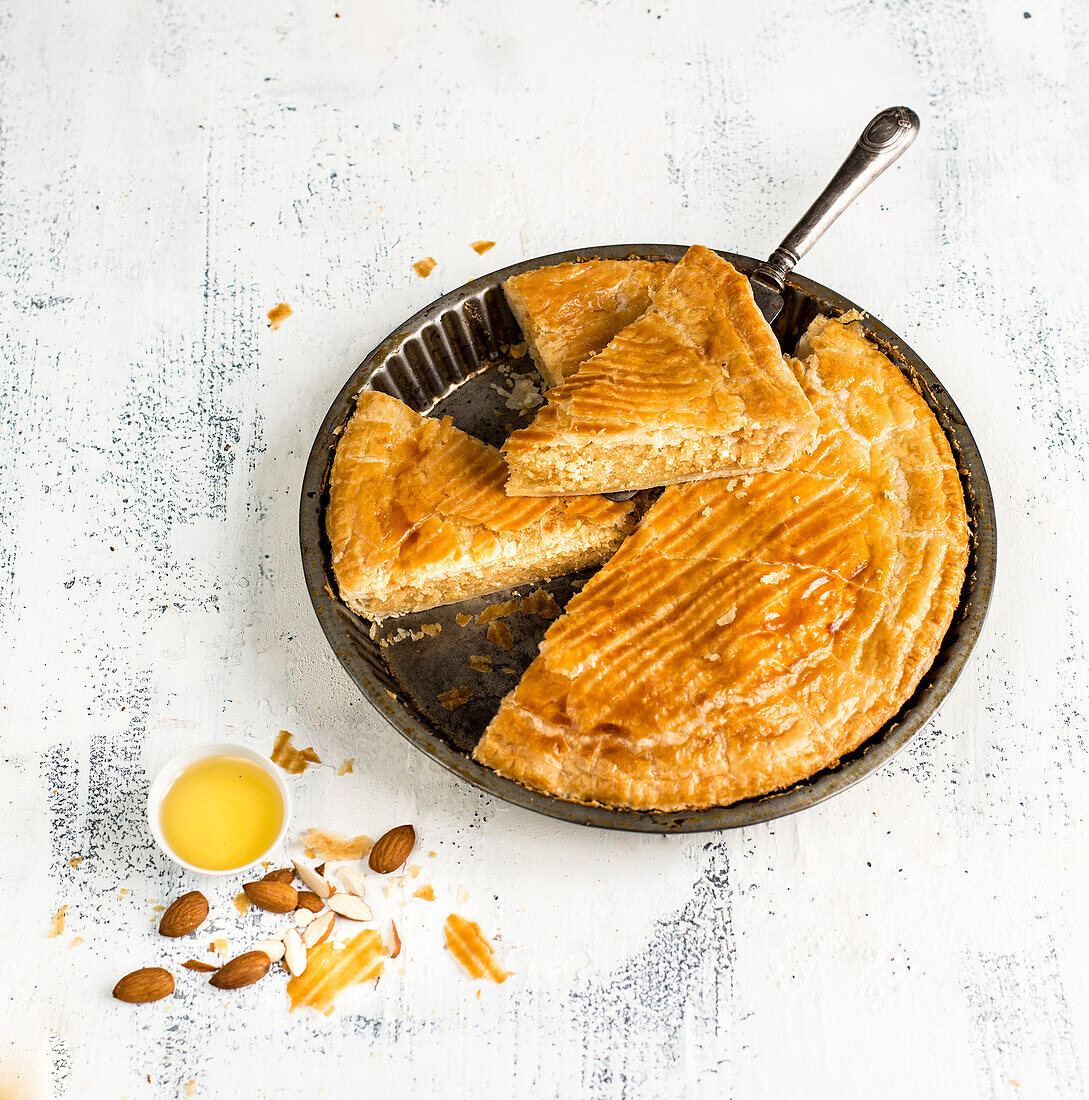 Galette des Rois with almonds (King cake)