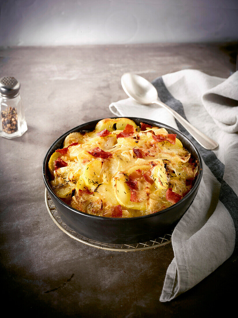 Tartiflette with cheese