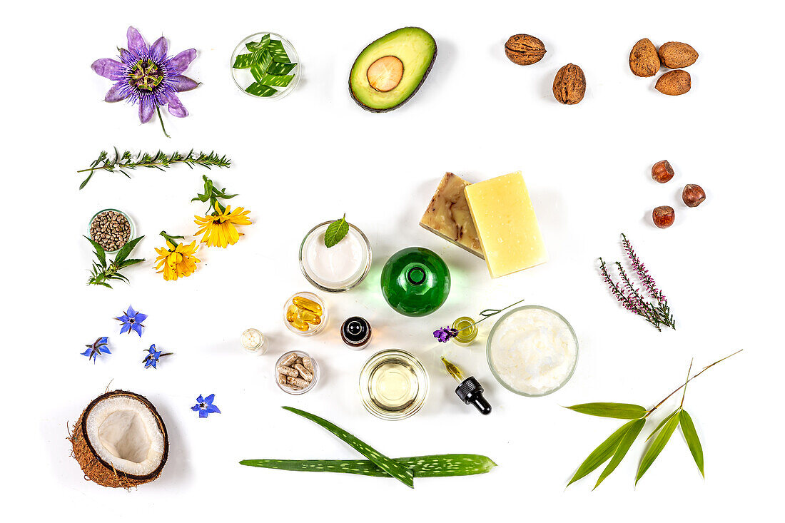 Ingredients for alternative medicine and natural cosmetics