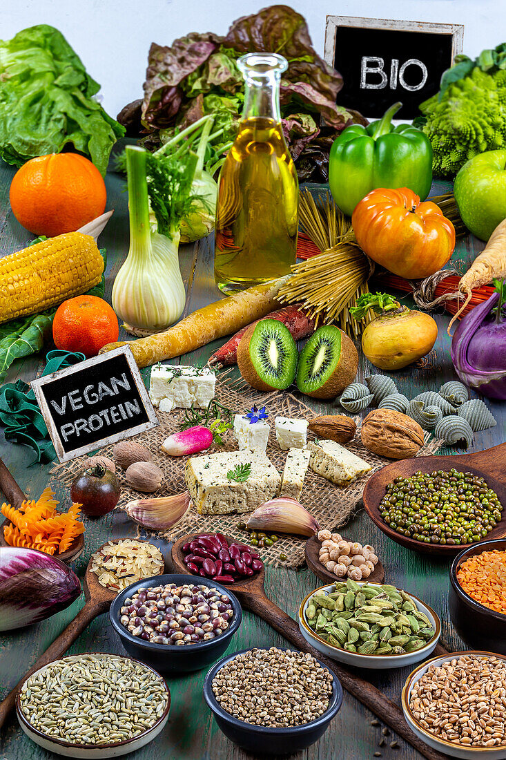 Die wichtigsten Zutaten für die vegane Ernährung