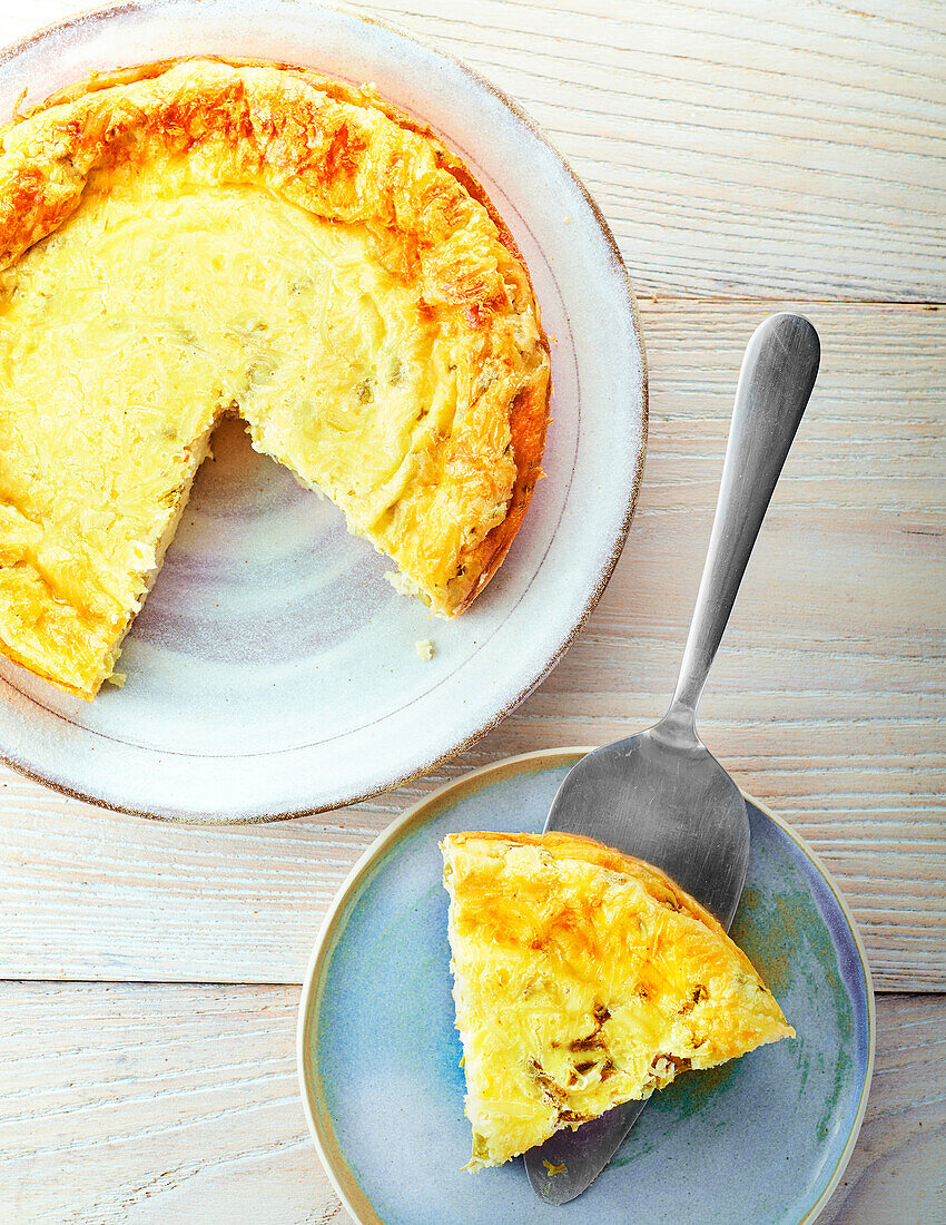 Asparagus quiche with no pastry