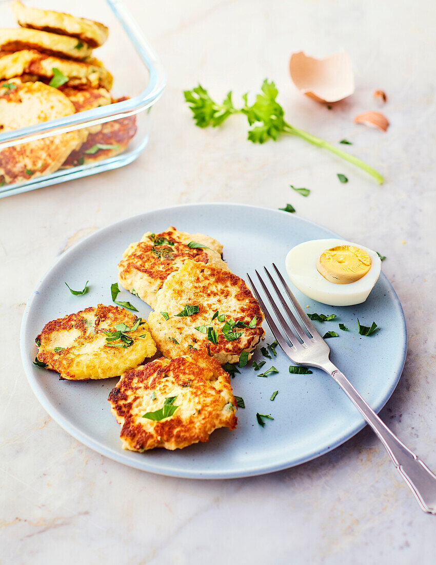 Cauliflower hash browns