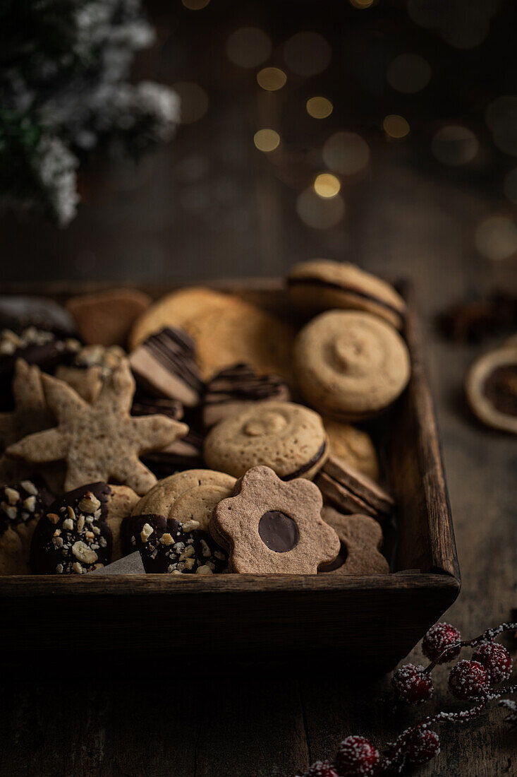 Various Christmas cookies