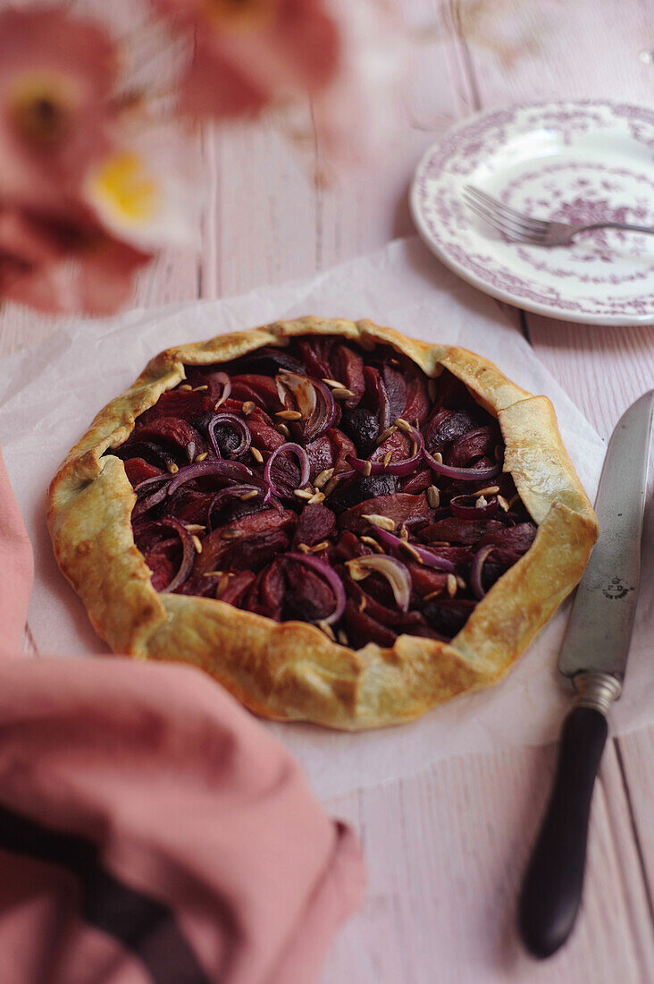 Beetroot tart