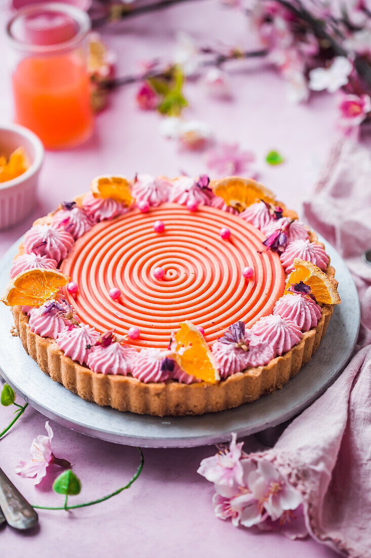 Grapefruit and Orange Tart