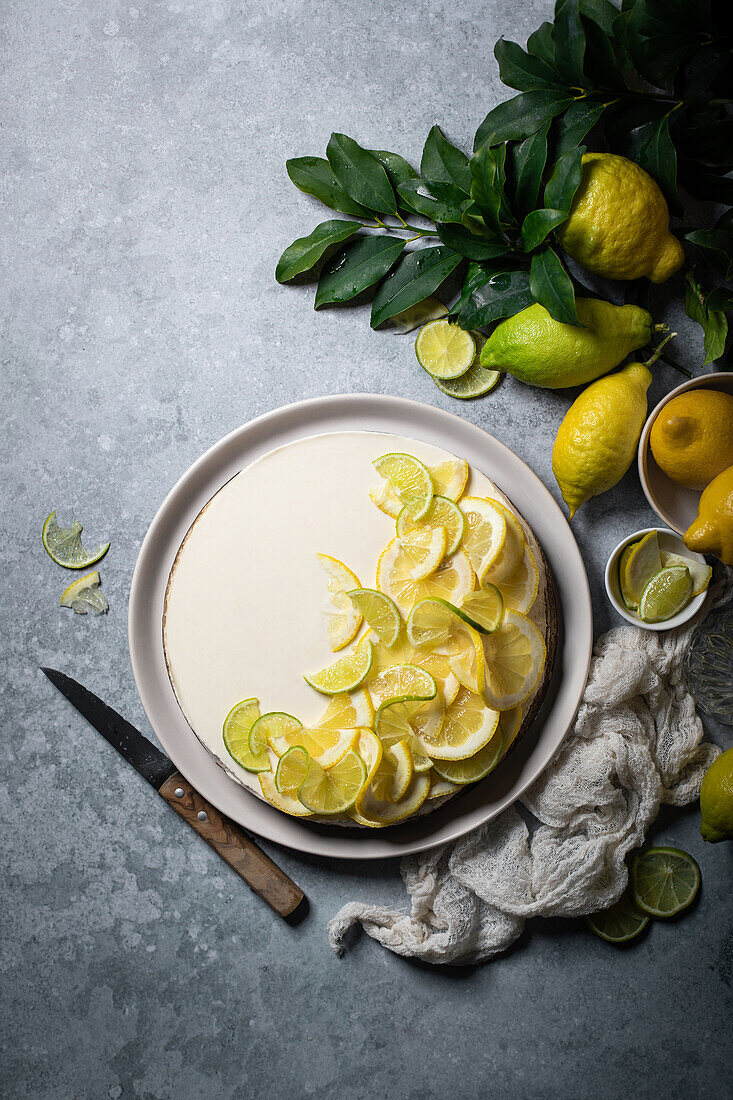 Lemon cheesecake