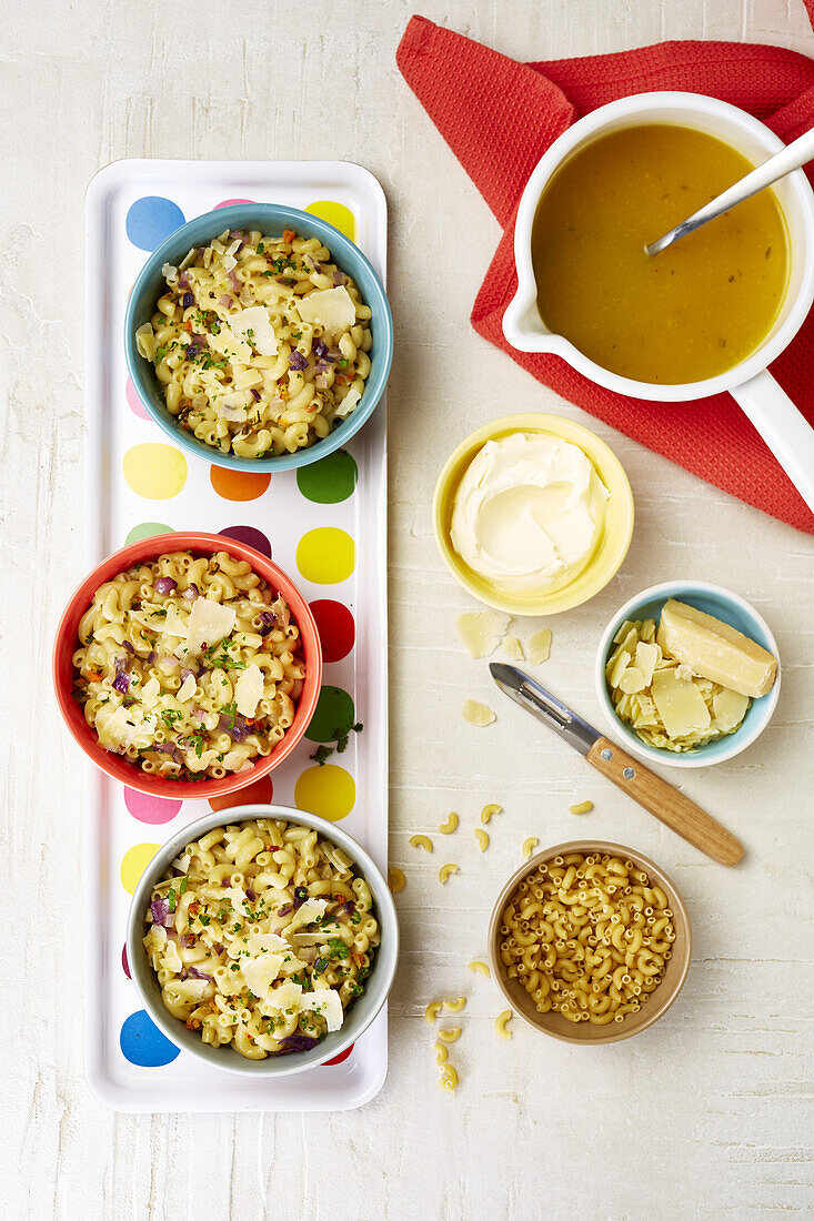 Coquillettes mit Käse