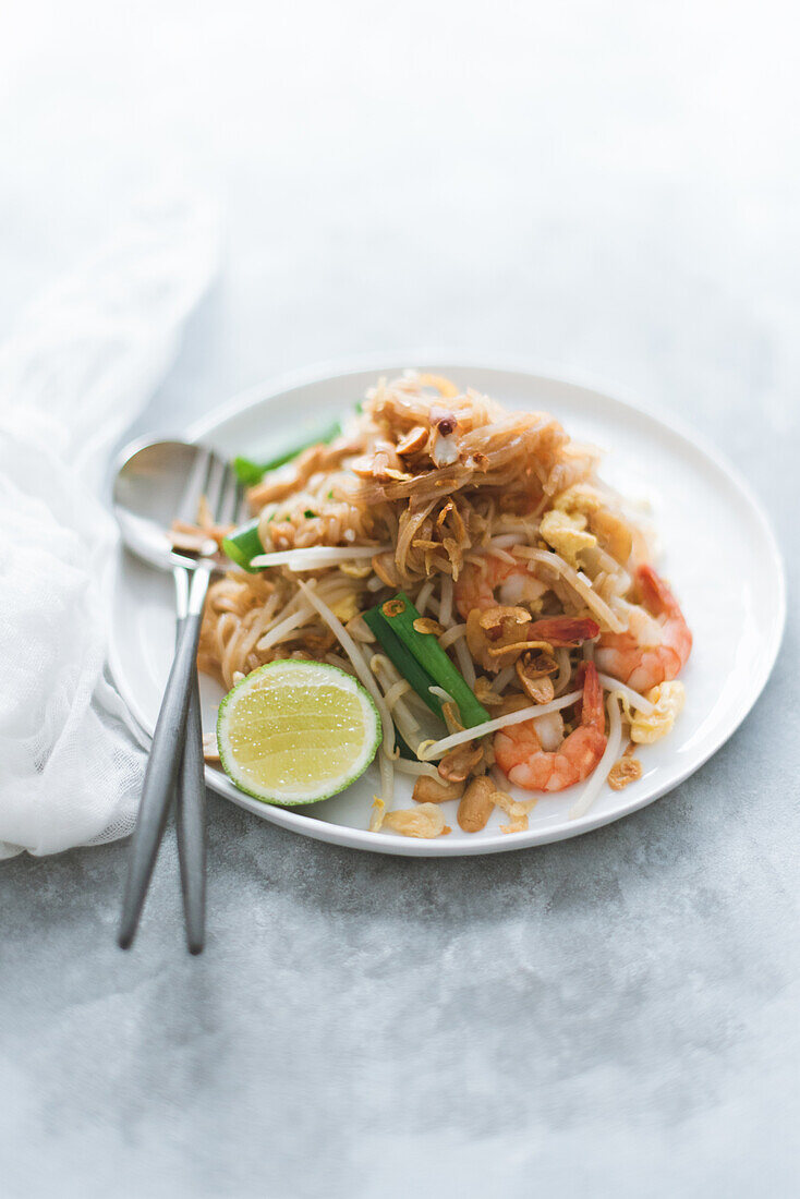 Pad Thai with Shrimp (Thailand)