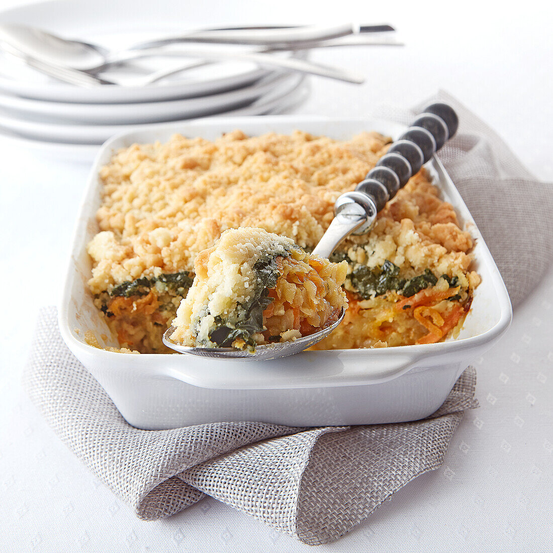 Winter vegetable crumble