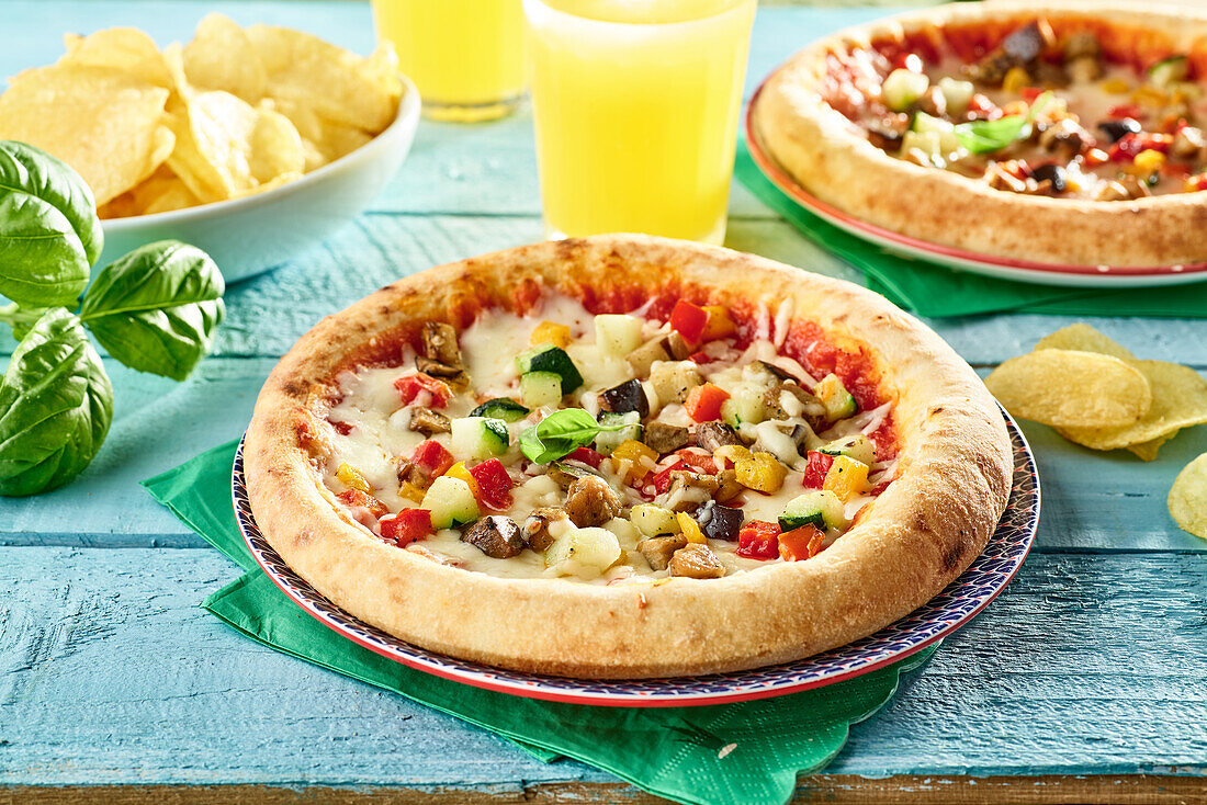 pizza médiane végétarienne