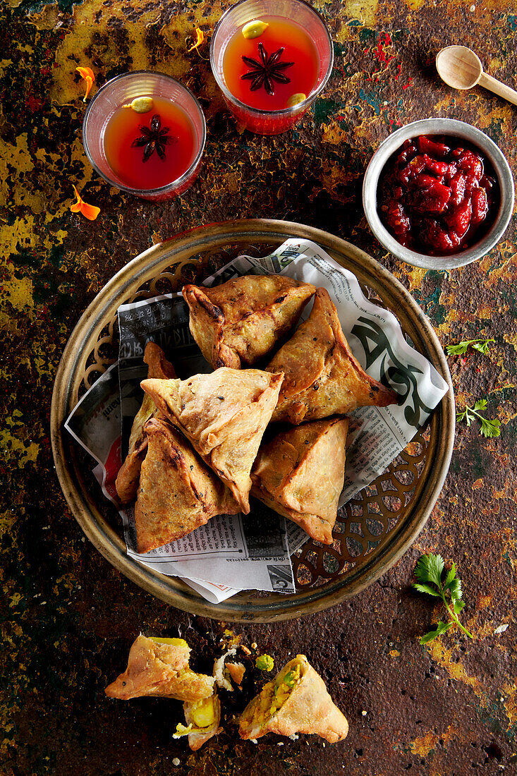 Indian style samosas