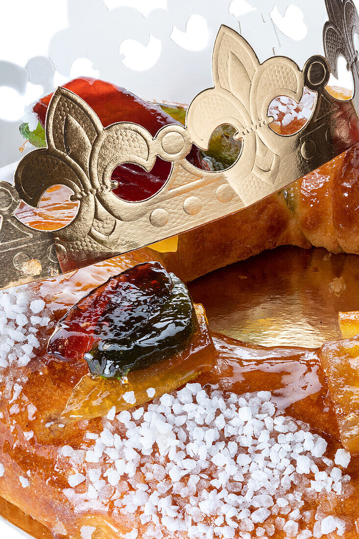 Galette des Rois with Candied Fruits (Close Up)