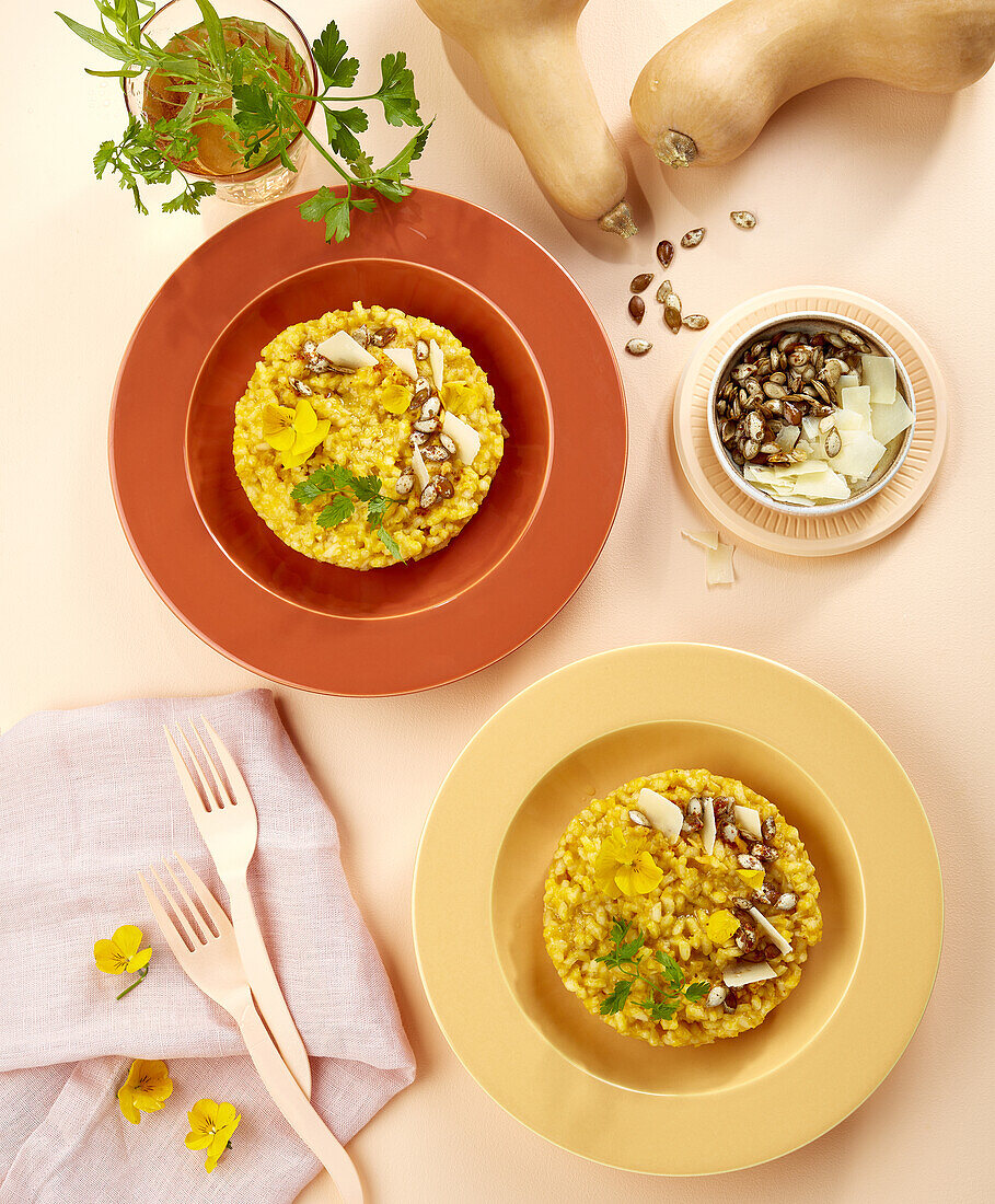 Risotto with squash and parmesan