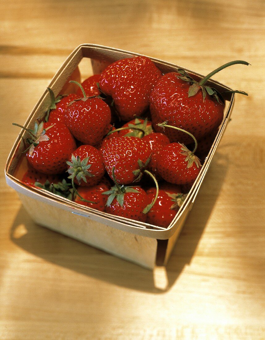 Strawberries in a Quart Container
