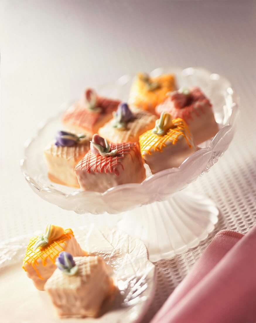 Petit Fours in a Candy Dish