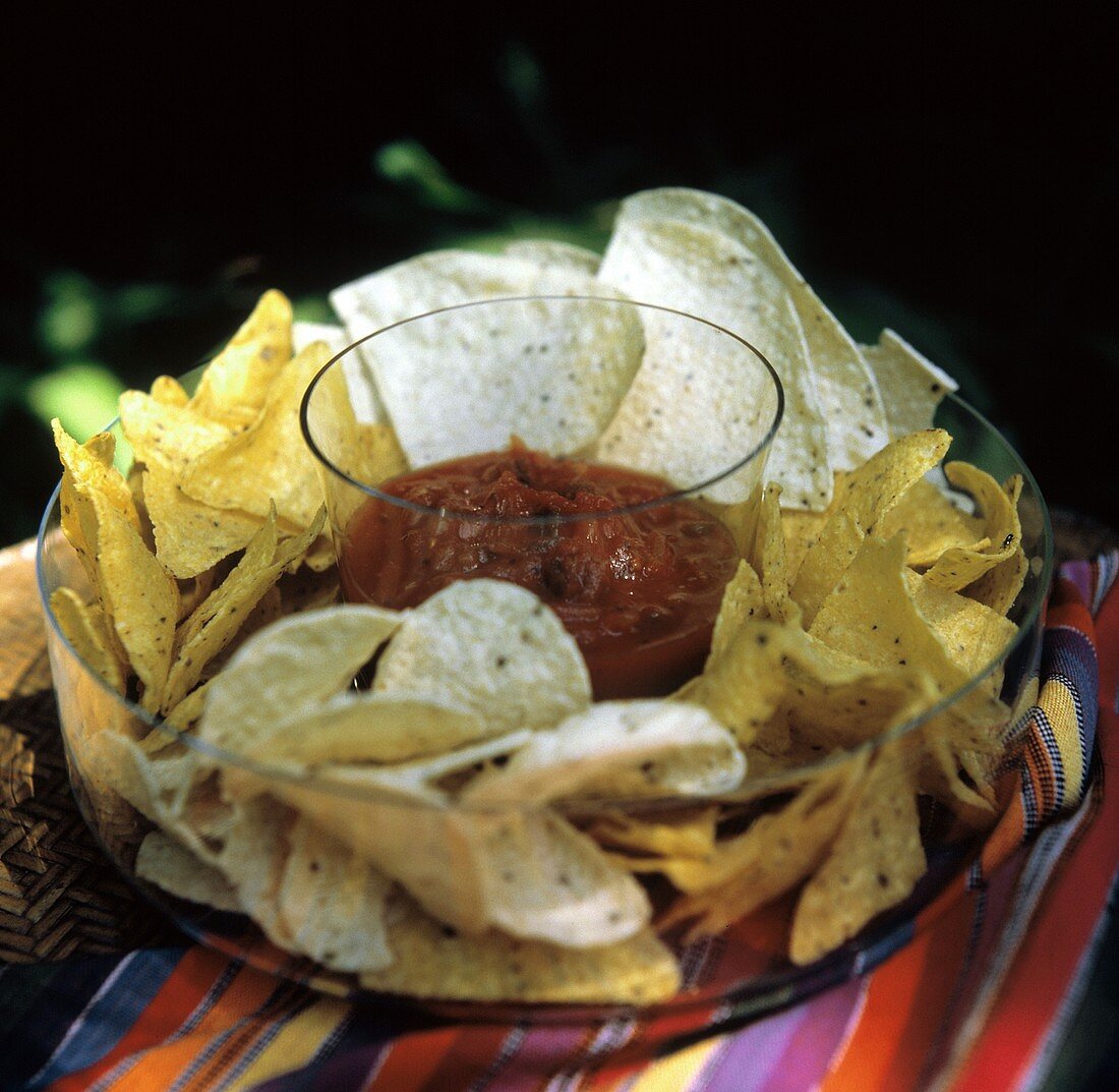 Assorted Corn Chips with Salsa