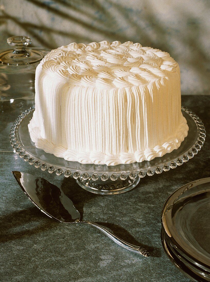 Old-Fashioned Spice Cake with White Icing