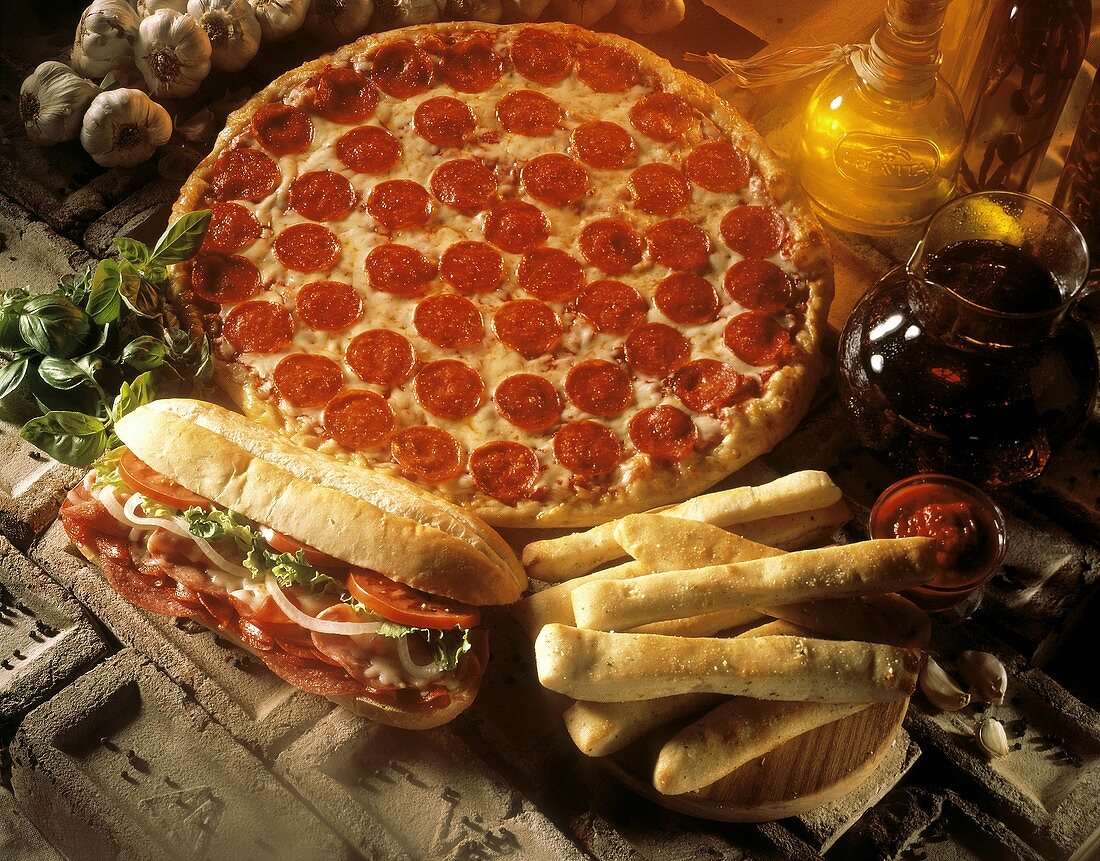 Take Out Food; Pizza and Sub; Breadsticks