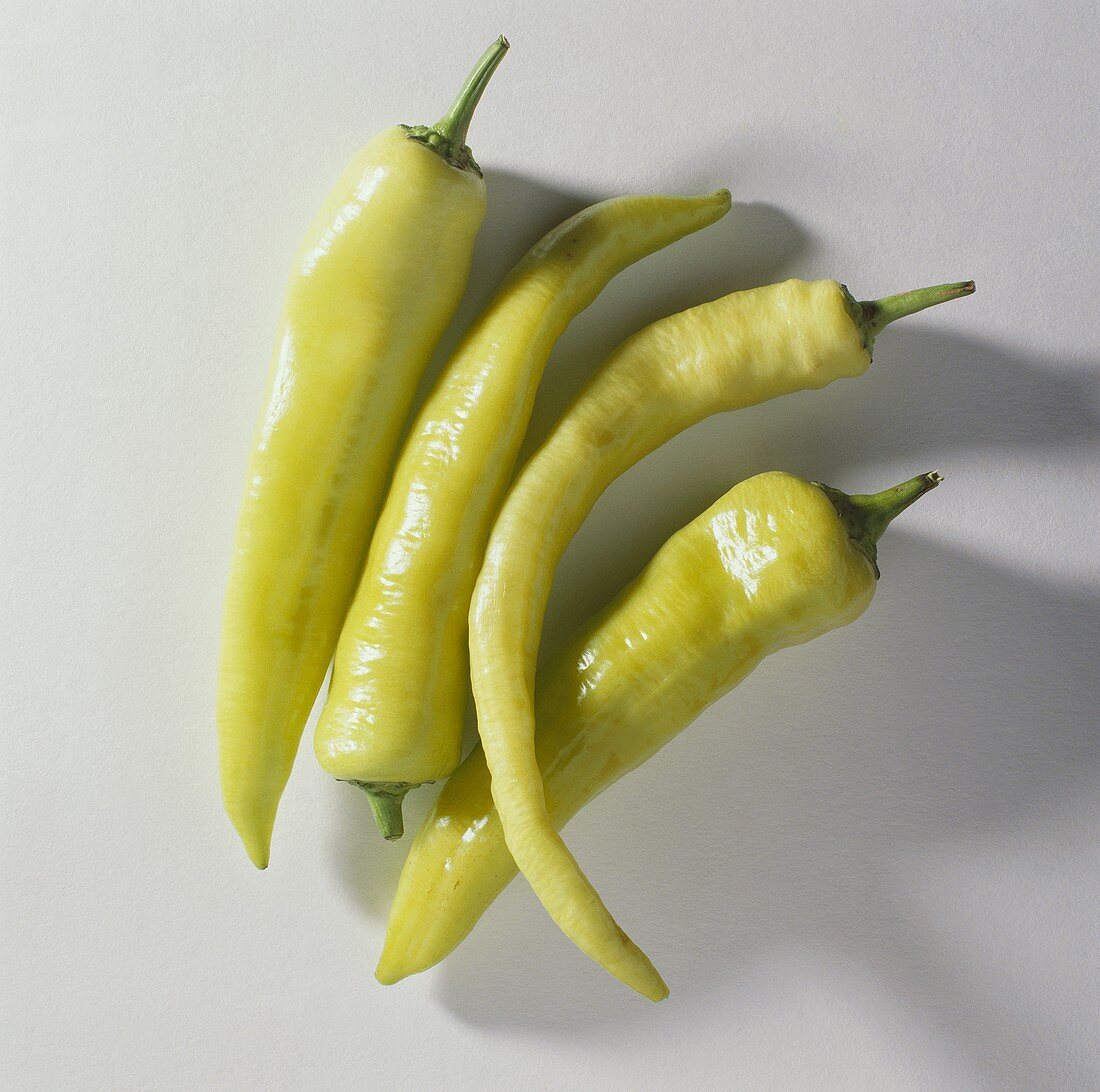 Several Banana Chili Peppers