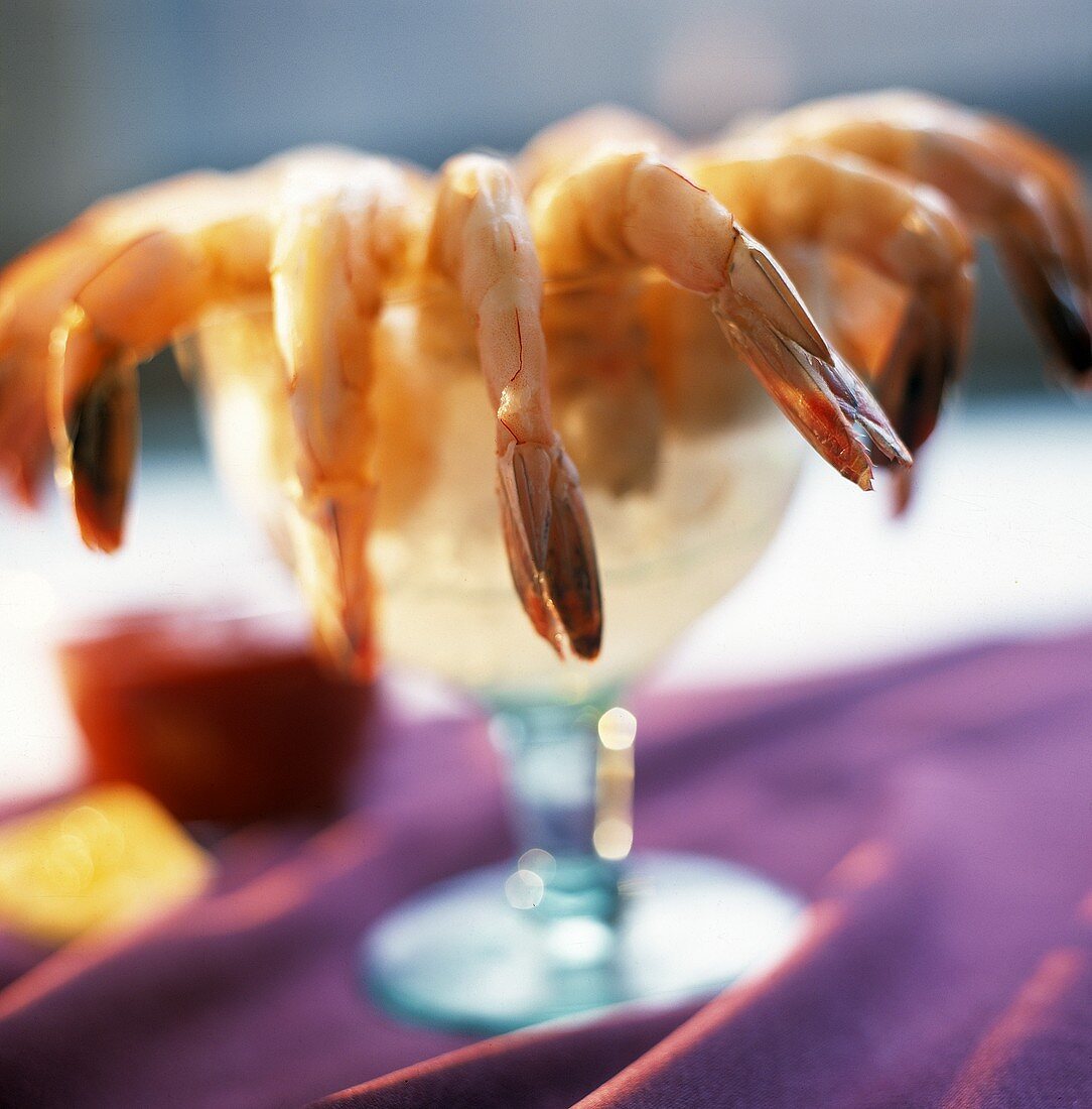 Shrimp Cocktail in a Stem Glass