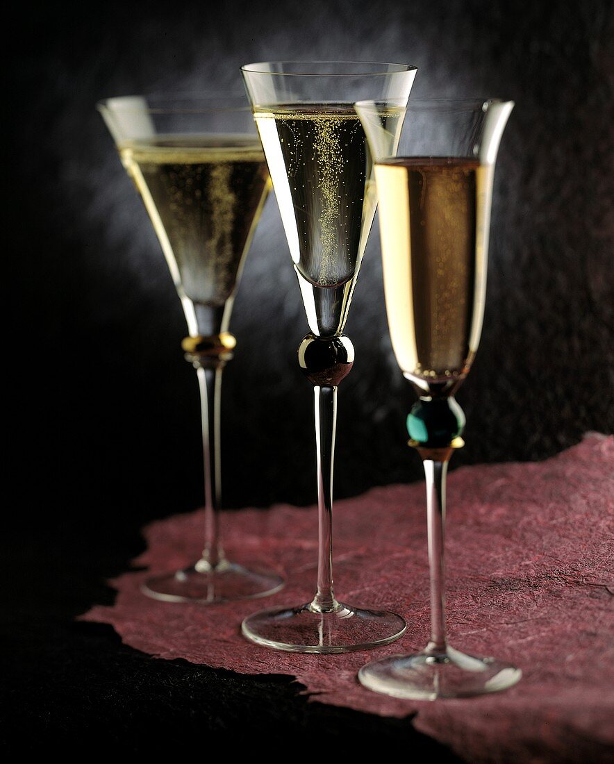 .Three Glasses of Champagne