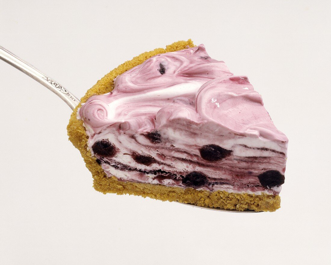 Bluebrry Cream Pie Slice