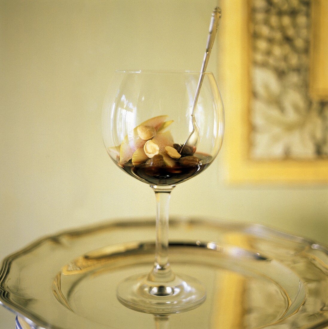 Fruit and Nuts in Red Wine